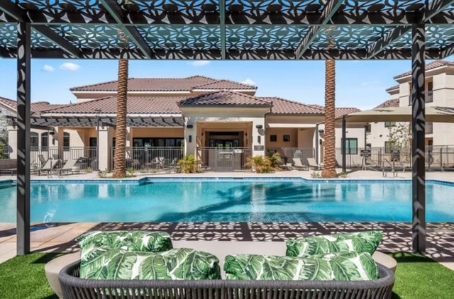 Patterned architectural panels in an installed project